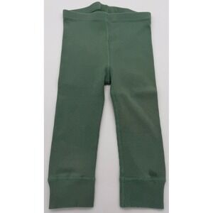 Hanna Andersson Ribbed Knit Leggings Sage Green 2T 80-85cm